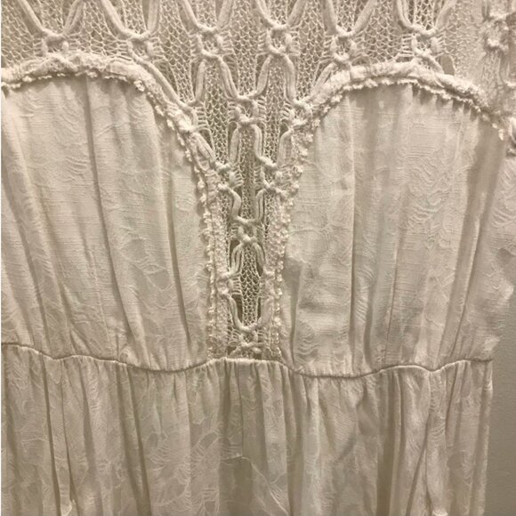 NWT Free People White Fiesta Summer Dress Size M - Picture 10 of 16